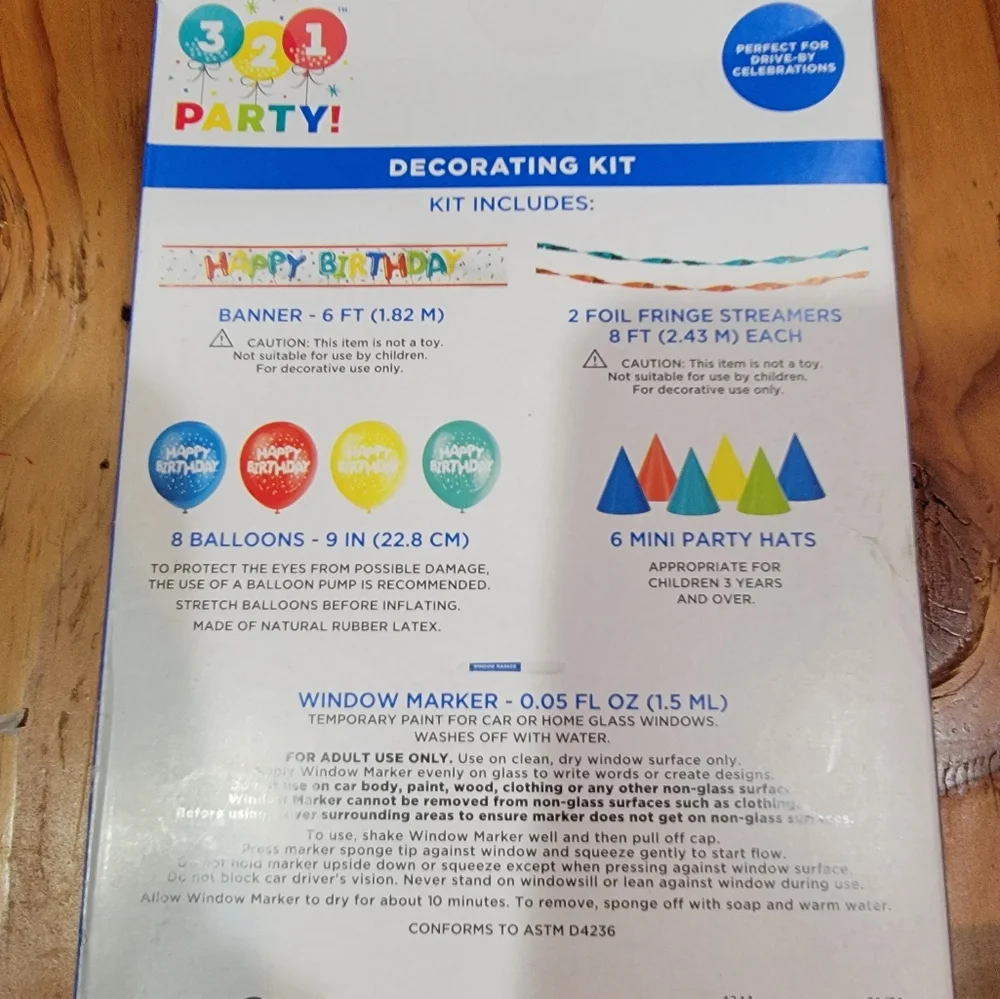 321 Party‎ Decorating Kit